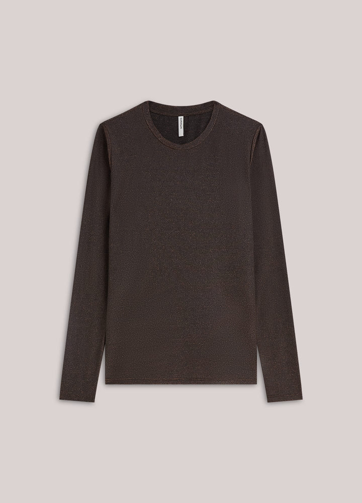 Summum 3s5170-30644 t-shirt l/m bruin