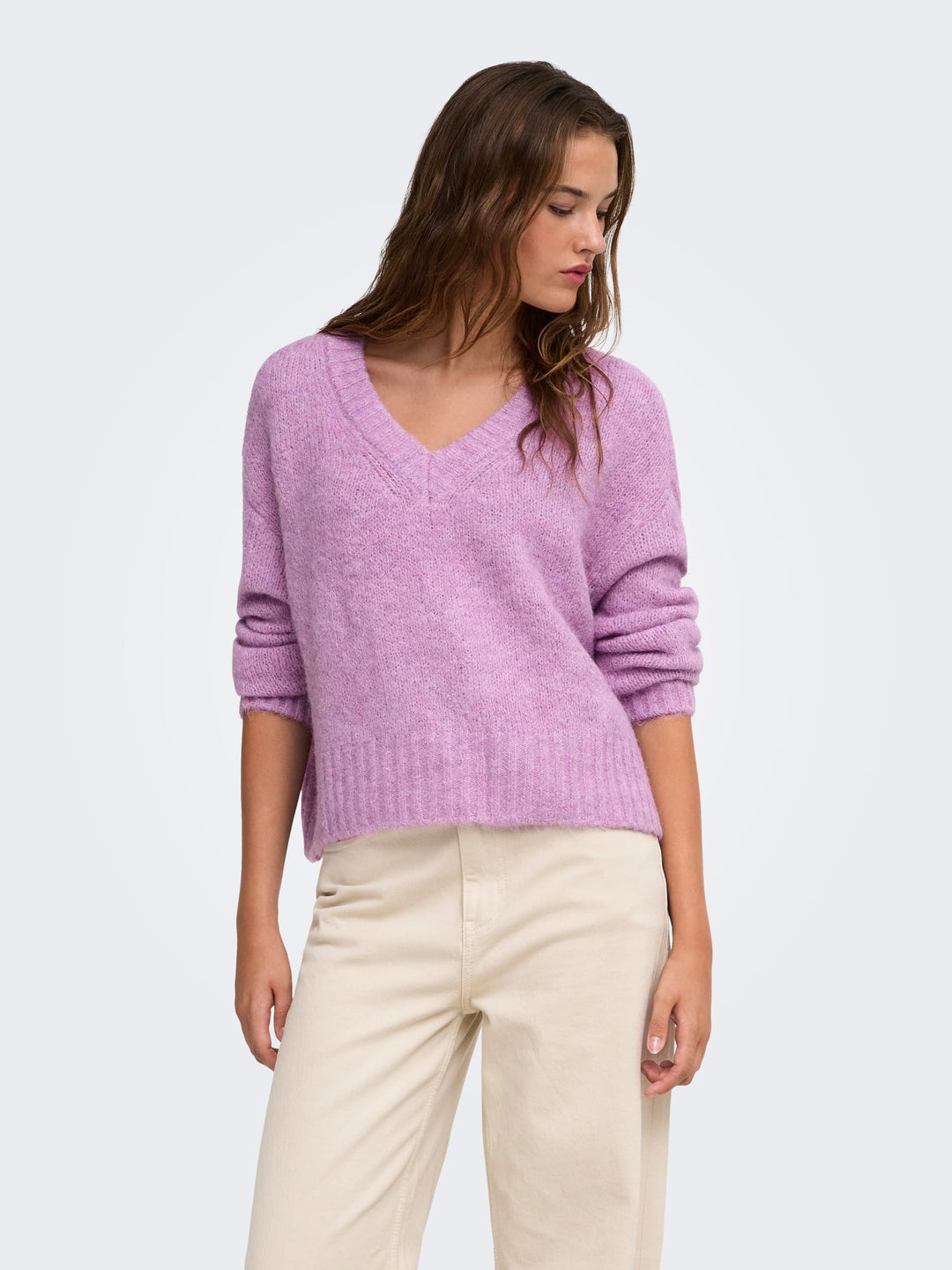 Only 15382494 Fiona trui dames lila