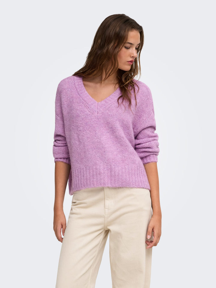 Only 15382494 Fiona trui dames lila