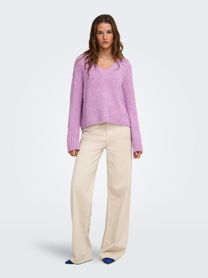 Only 15382494 Fiona trui dames lila