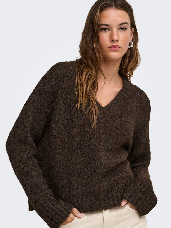 Only 15382494 Fiona trui bruin – dames