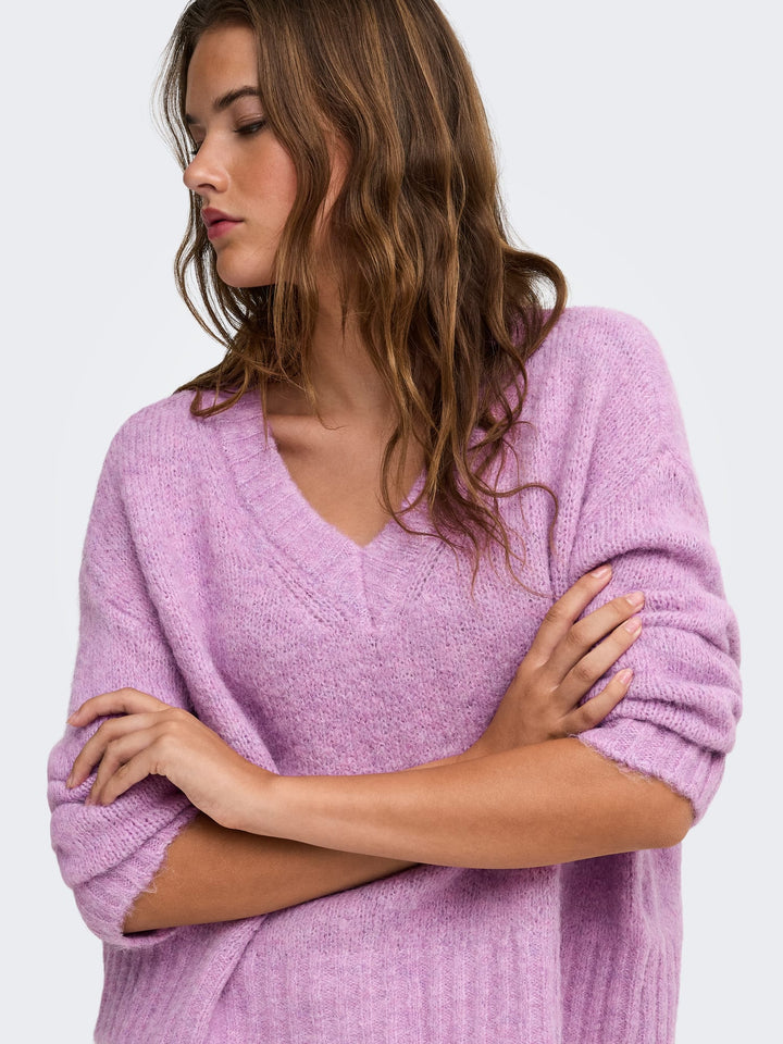 Only 15382494 Fiona trui dames lila