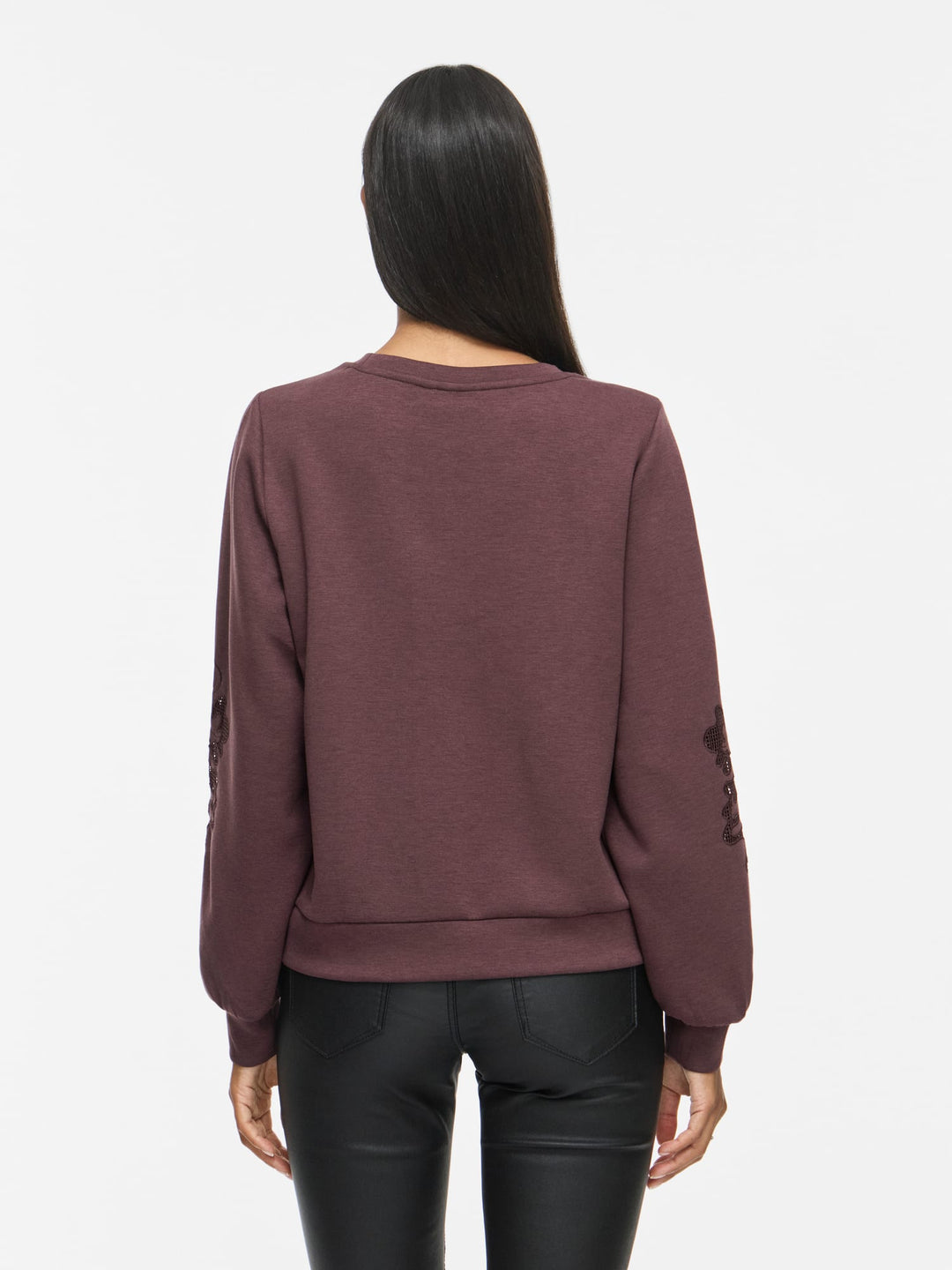 Vila 14119112 siffa sweater dames mauve