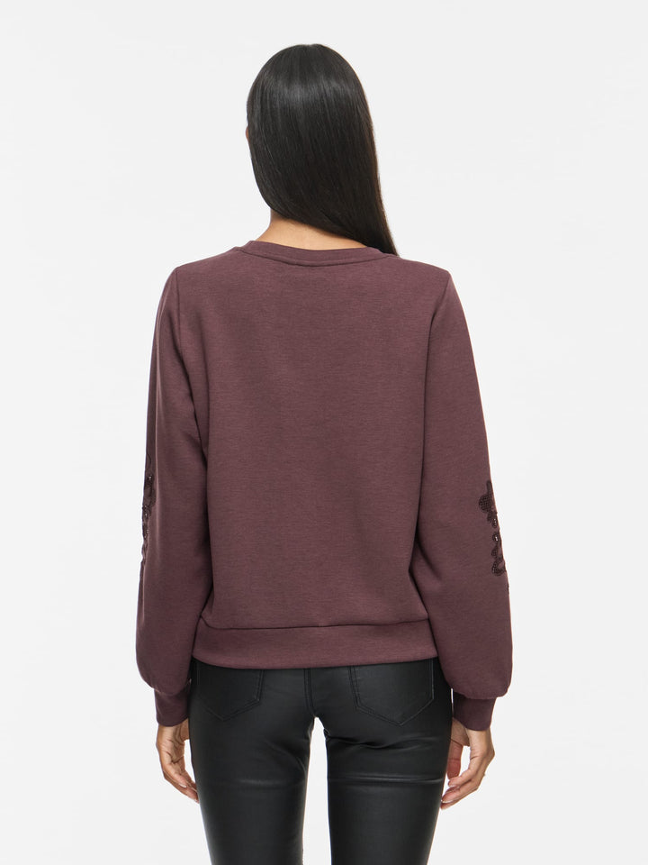 Vila 14119112 siffa sweater dames mauve