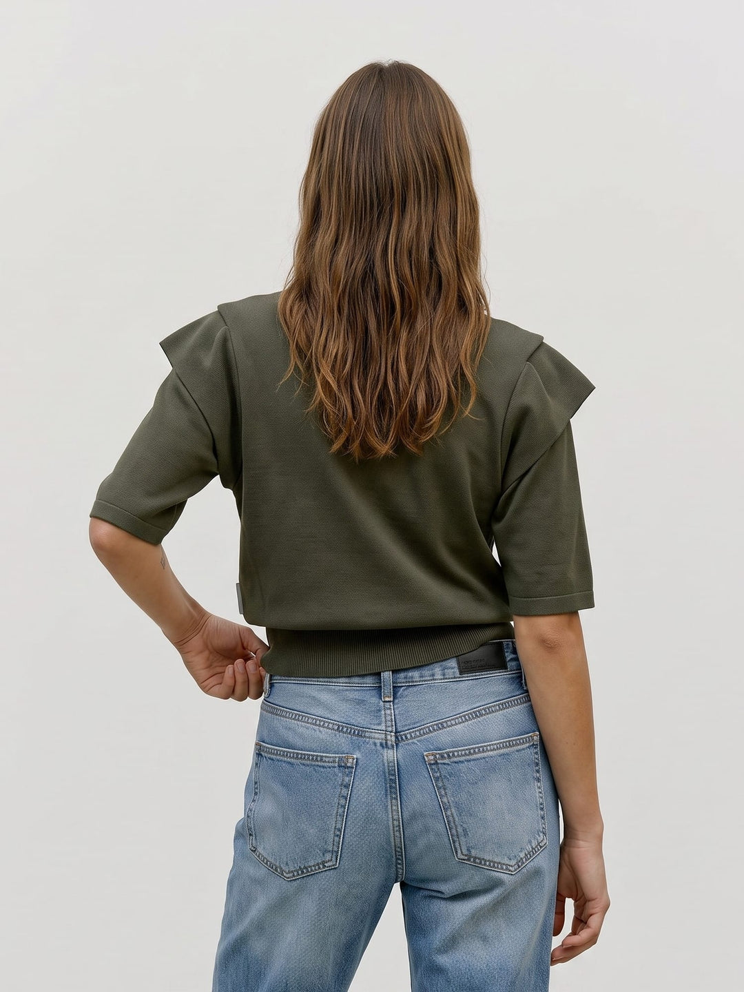 VERO MODA 10350465 Layla top k/m dames donkergroen