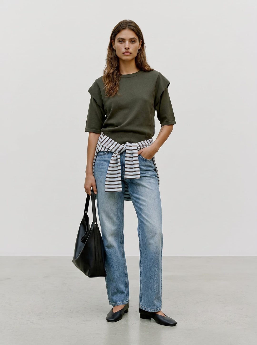 VERO MODA 10350465 Layla top k/m dames donkergroen