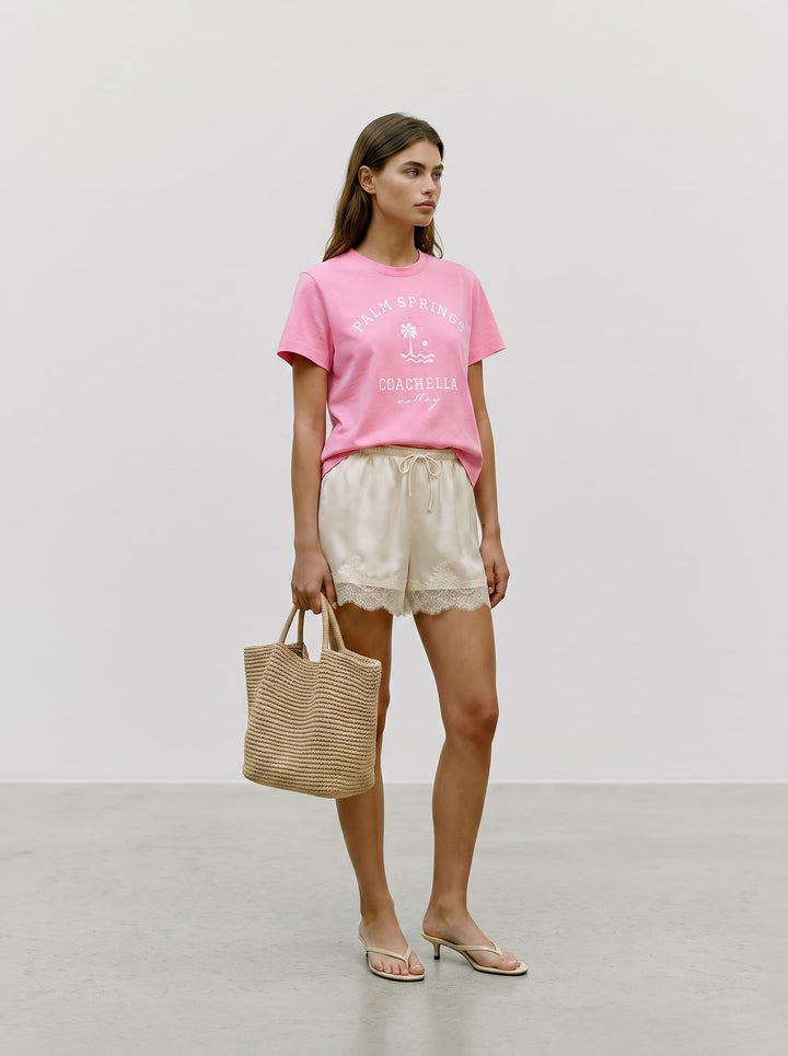 VERO MODA 10344829 Ciara t-shirt k/m dames roze