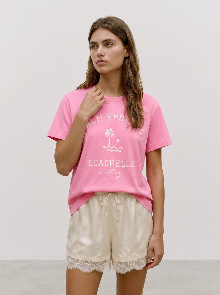 VERO MODA 10344829 Ciara t-shirt k/m dames roze