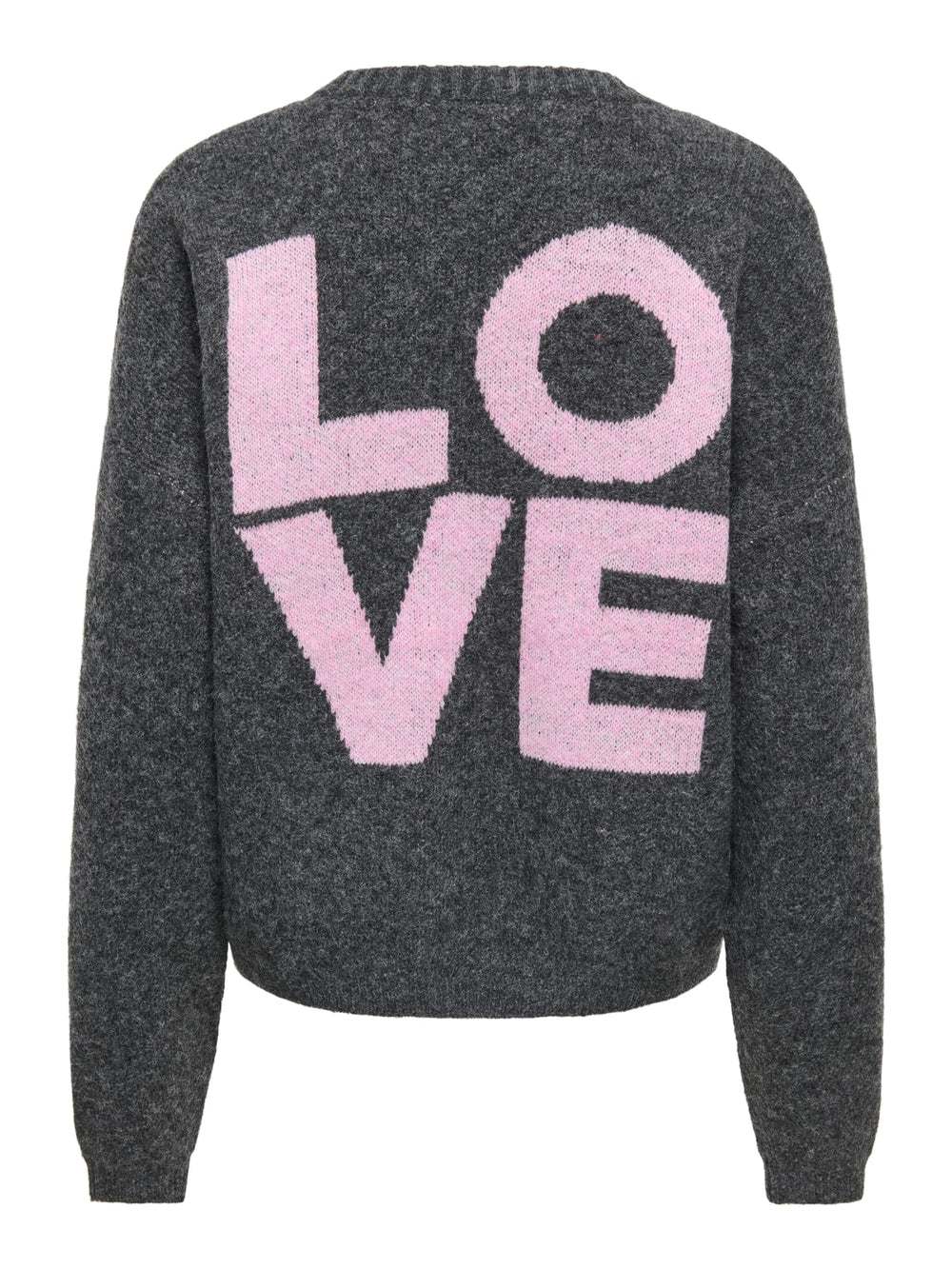 Only 15378335 lovie vest gebreid dames antraciet