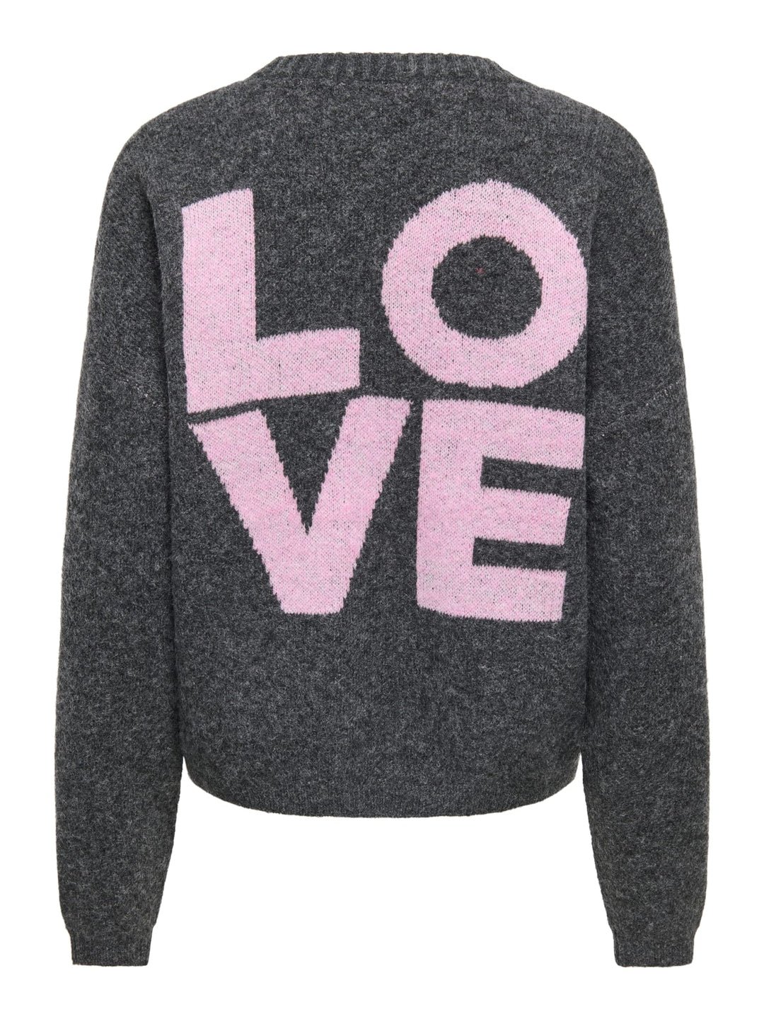 Only 15378335 lovie vest gebreid dames antraciet