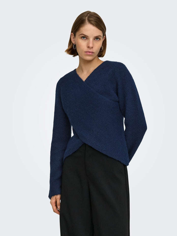 Only 15375129 maggie trui navy – dames