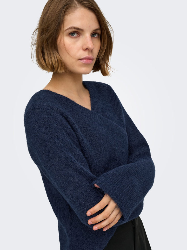 Only 15375129 maggie trui navy – dames