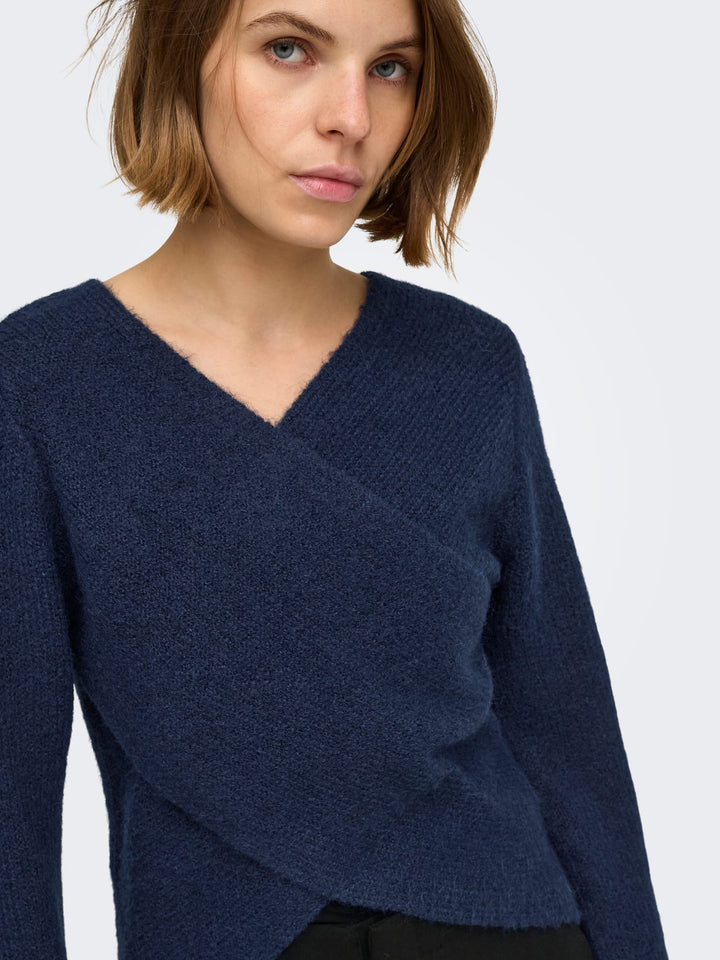 Only 15375129 maggie trui navy – dames