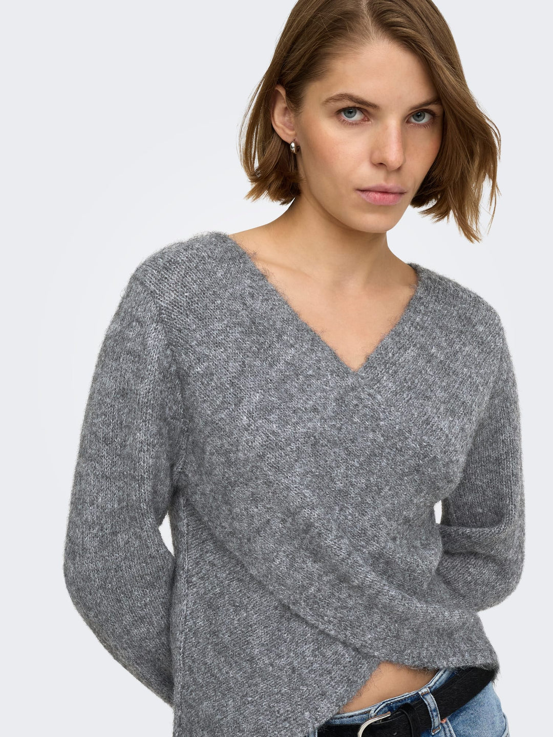 Only 15375129 maggie trui grijs – dames