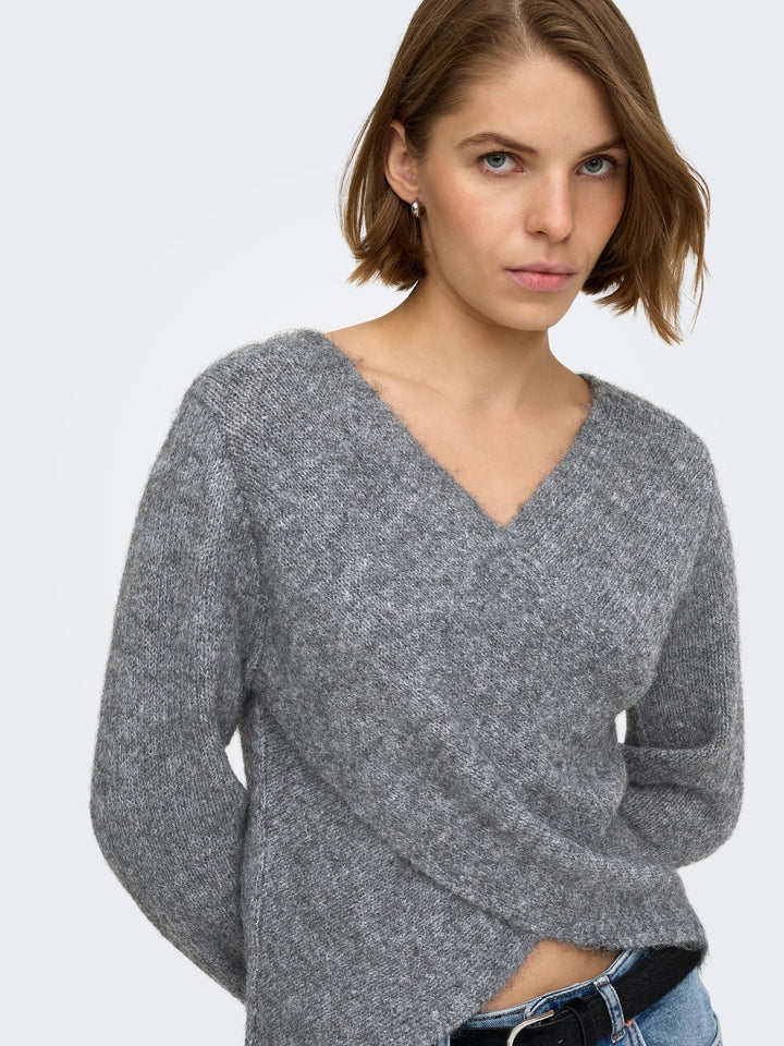 Only 15375129 maggie trui grijs – dames