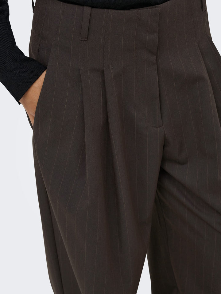 Jacqueline de Yong 15386815 madeline lange broek dames bruin dessin