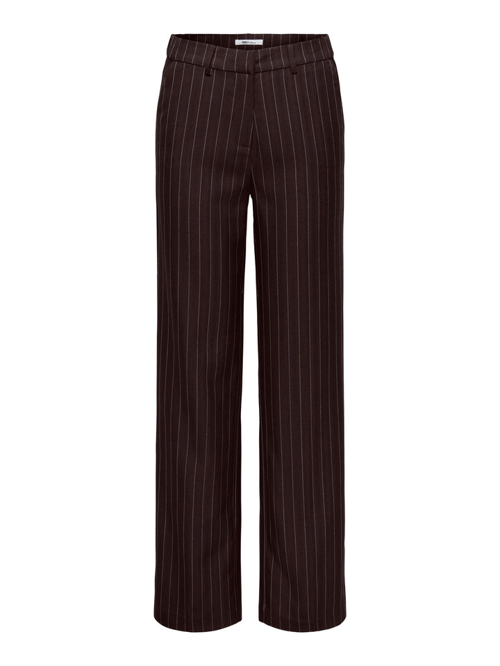 Only 15378810 Aline lange broek dames bruin dessin - L32