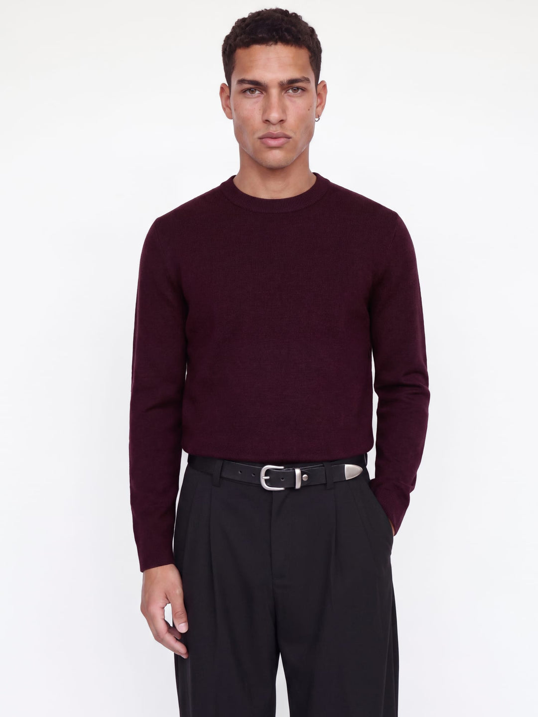 Jack &amp; Jones 12259666 Blamilano sweater bordeaux – heren