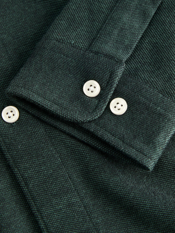 Jack &amp; Jones 12284463 blake overhemd l/m donkergroen – heren
