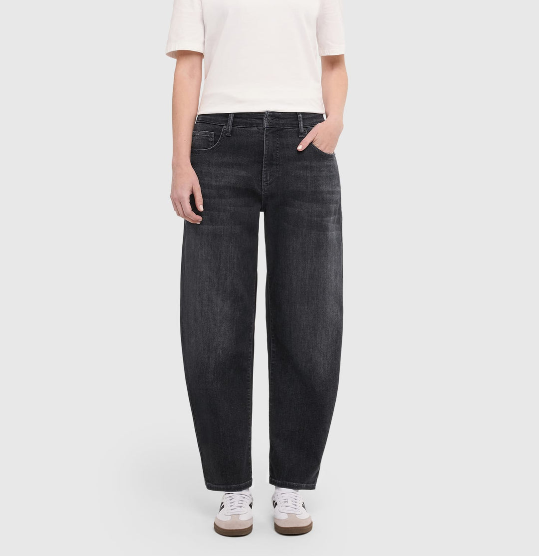 MAC women 3110 0389 jeans low croth-baggy fit black denim
