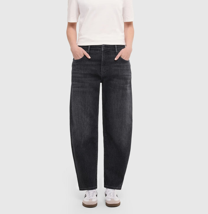 MAC women 3110 0389 jeans low croth-baggy fit black denim