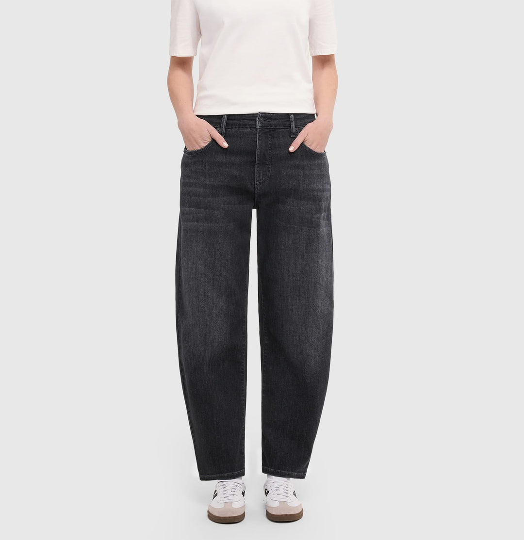 MAC women 3110 0389 jeans low croth-baggy fit black denim