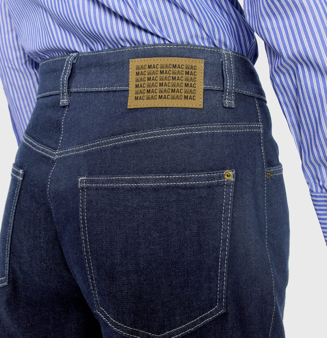 MAC women Bobbie0387L jeans low croth-baggy fit blue denim - L27