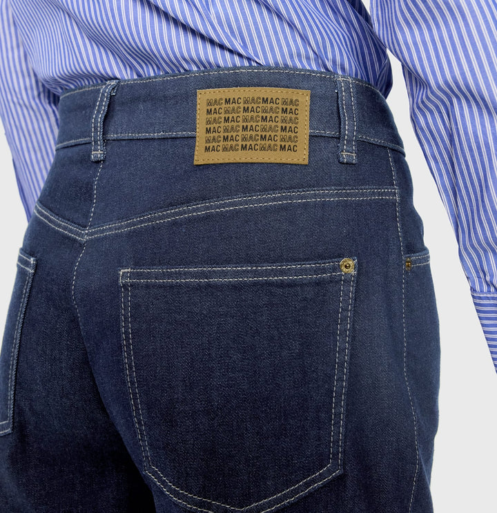 MAC women Bobbie0387L jeans low croth-baggy fit blue denim - L27