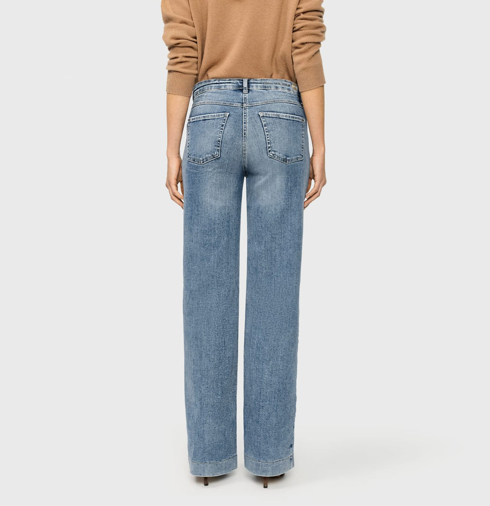 MAC 5439-90 jeans low croth-baggy fit blue denim – dames - L32