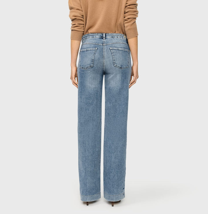 MAC 5439-90 jeans low croth-baggy fit blue denim – dames - L32