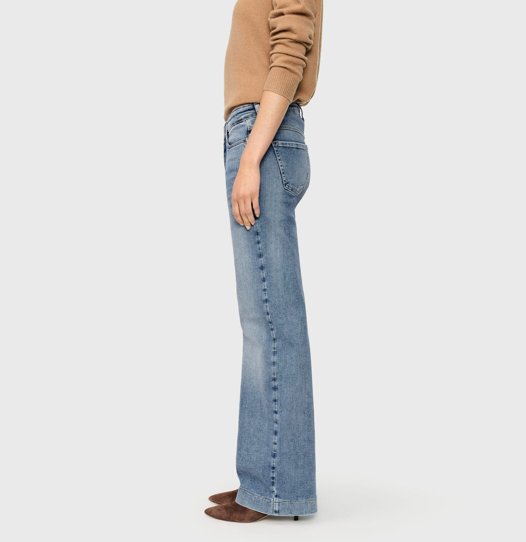 MAC 5439-90 jeans low croth-baggy fit blue denim – dames - L32