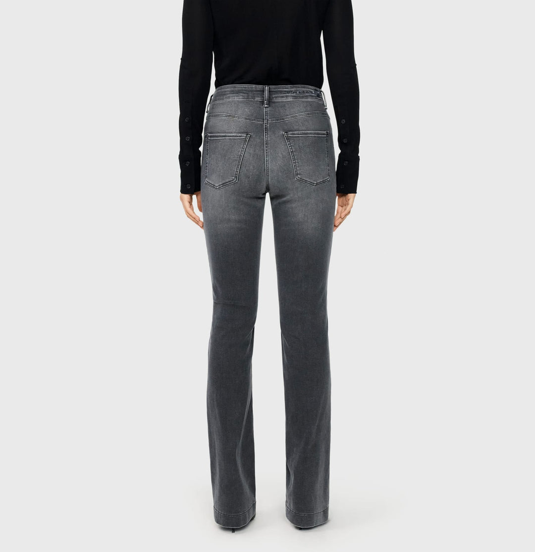 MAC women 5429/058L jeans bootcut flare fit grey denim - L32
