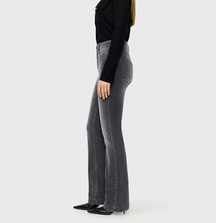 MAC women 5429/058L jeans bootcut flare fit grey denim - L32