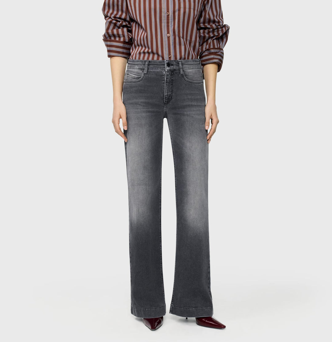 MAC women 5439-90 jeans loose fit grey denim - L32