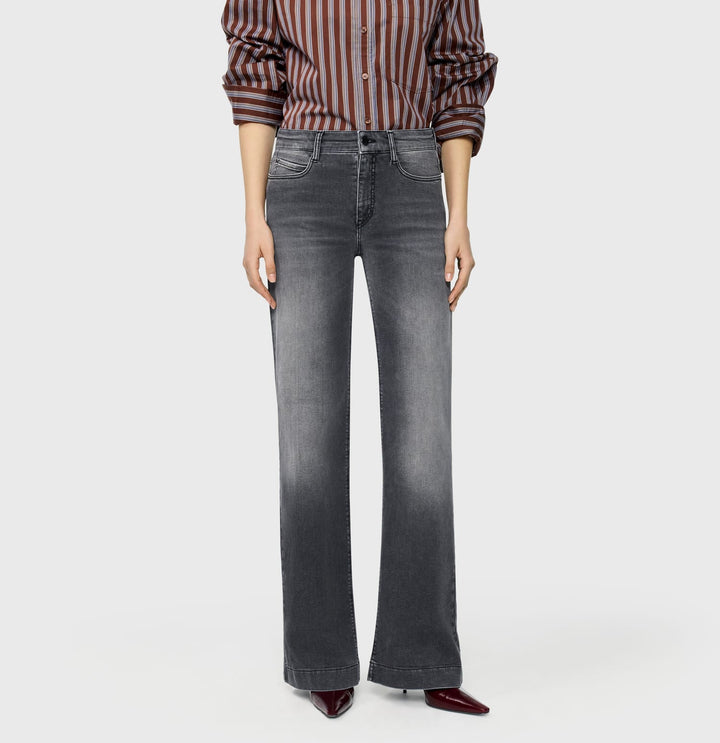 MAC women 5439-90 jeans loose fit grey denim - L32