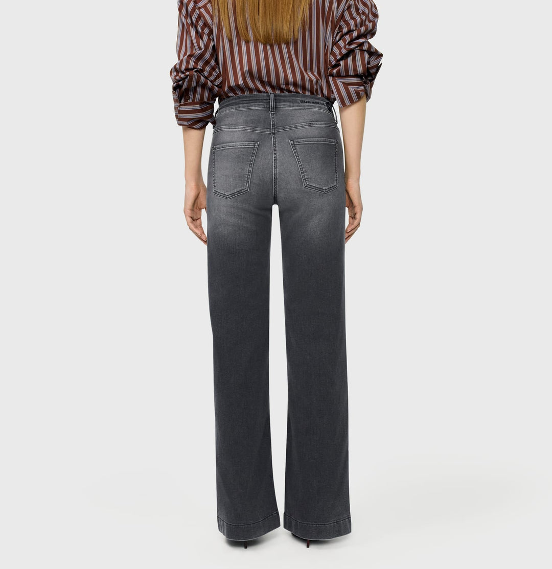 MAC women 5439-90 jeans loose fit grey denim - L32