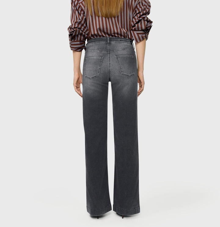 MAC women 5439-90 jeans loose fit grey denim - L32