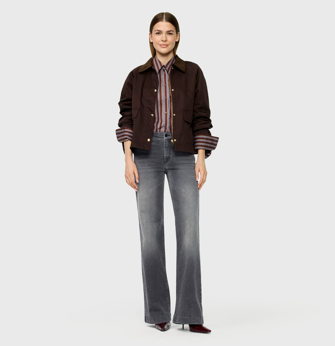 MAC women 5439-90 jeans loose fit grey denim - L32