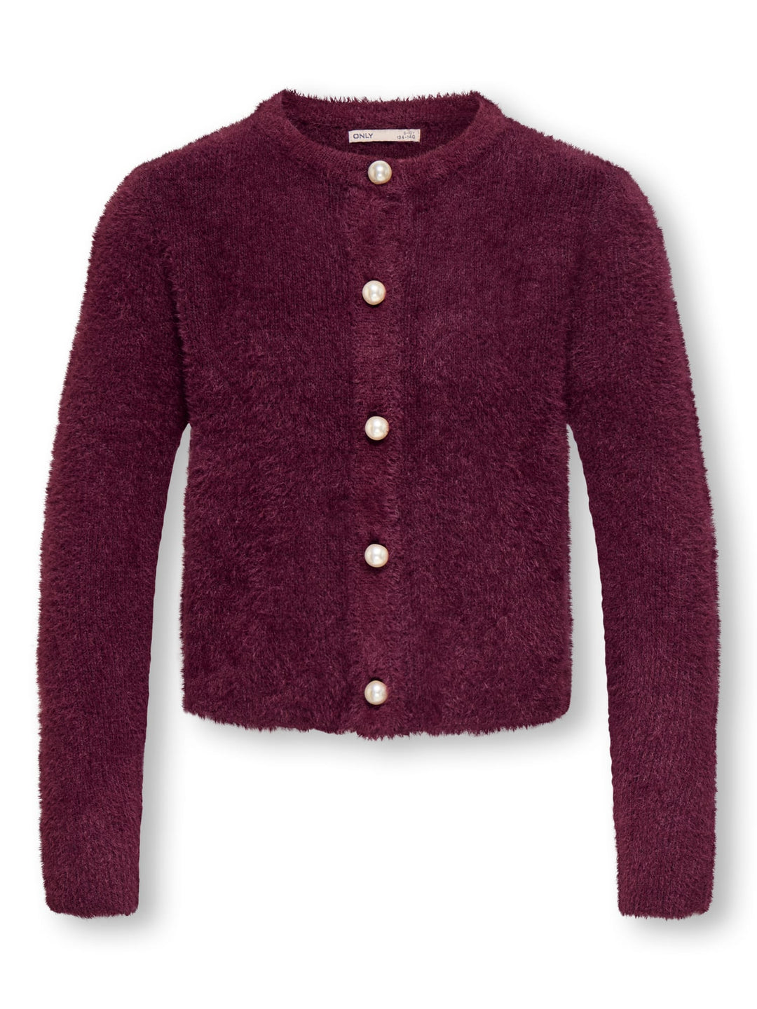 kids only 15352201 piumo vest gebreid meisjes bordeaux