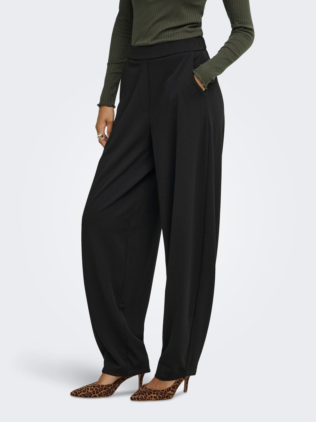 jacqueline de yong 15382283 Geggo lange broek zwart – dames - L32