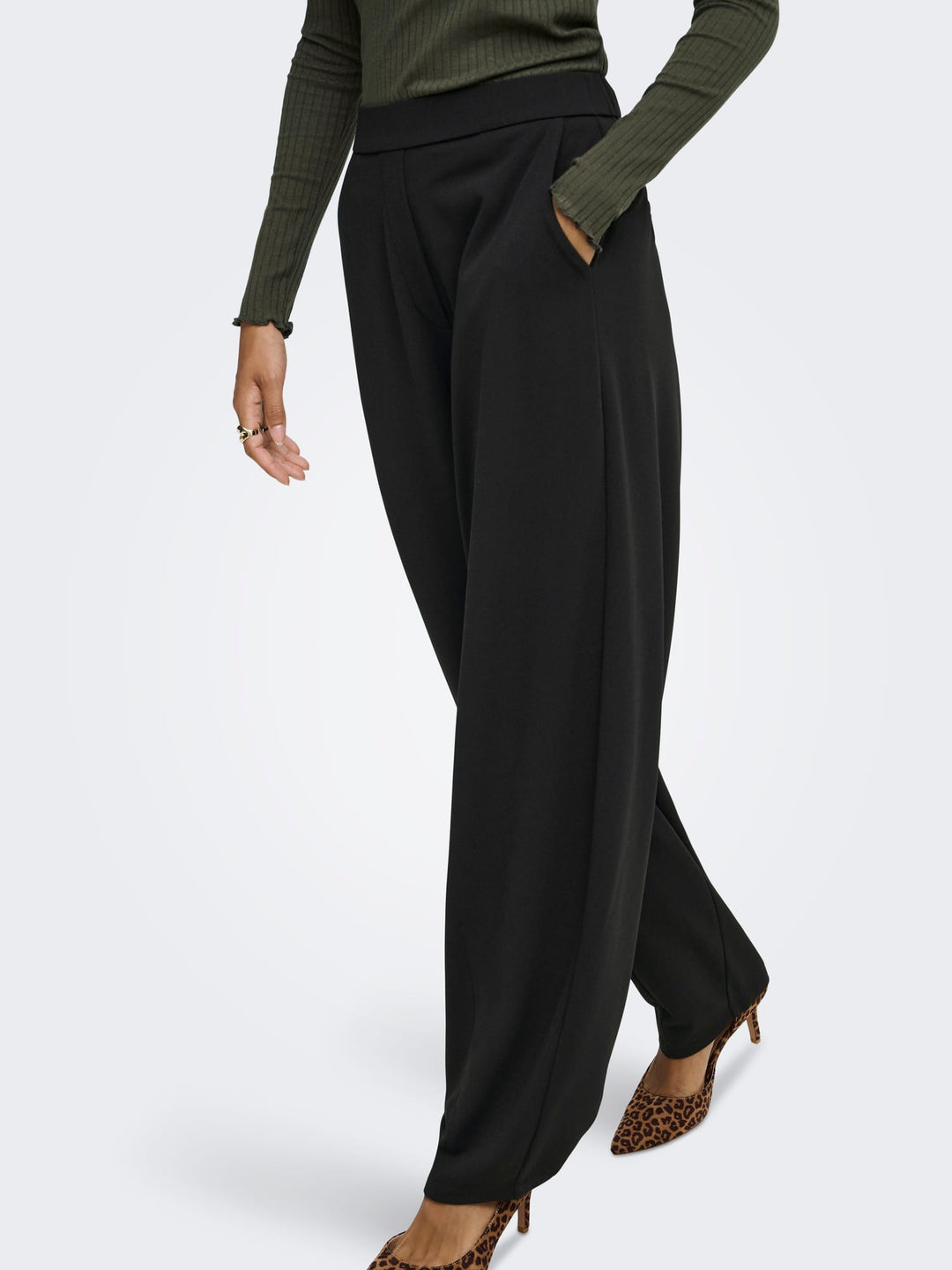 jacqueline de yong 15382283 Geggo lange broek zwart – dames - L32