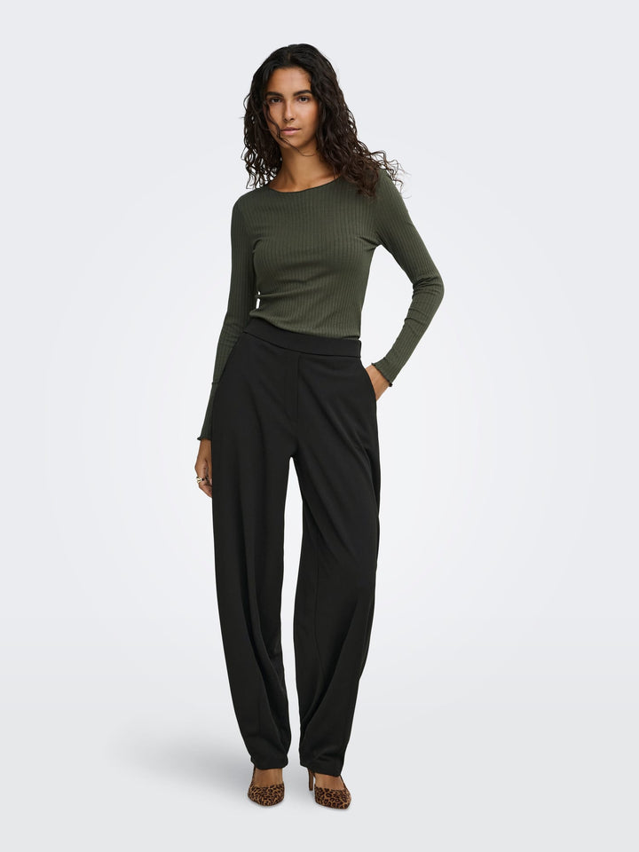 jacqueline de yong 15382283 Geggo lange broek zwart – dames - L32