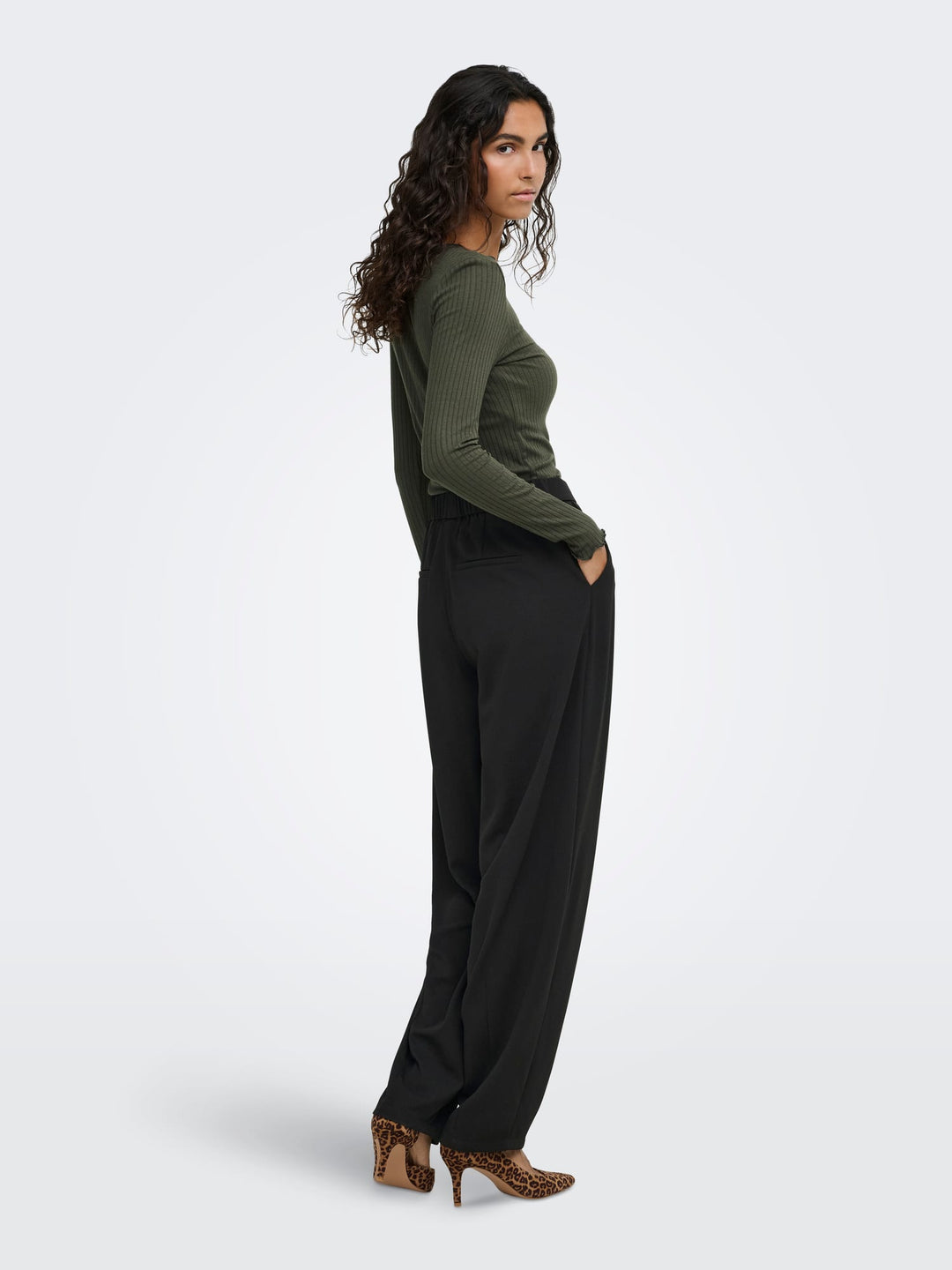 jacqueline de yong 15382283 Geggo lange broek zwart – dames - L32
