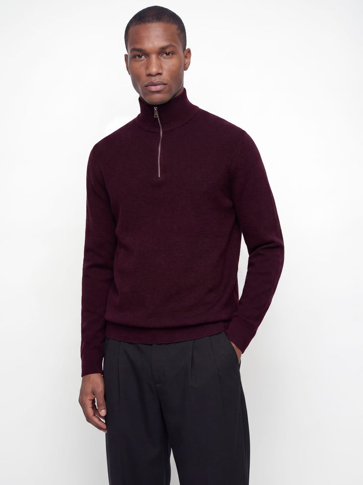 Jack &amp; Jones 12259664 Blamilano sweater bordeaux – heren