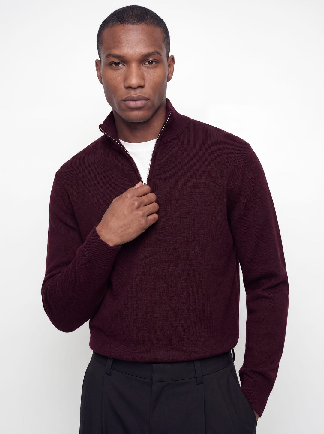 Jack &amp; Jones 12259664 Blamilano sweater bordeaux – heren