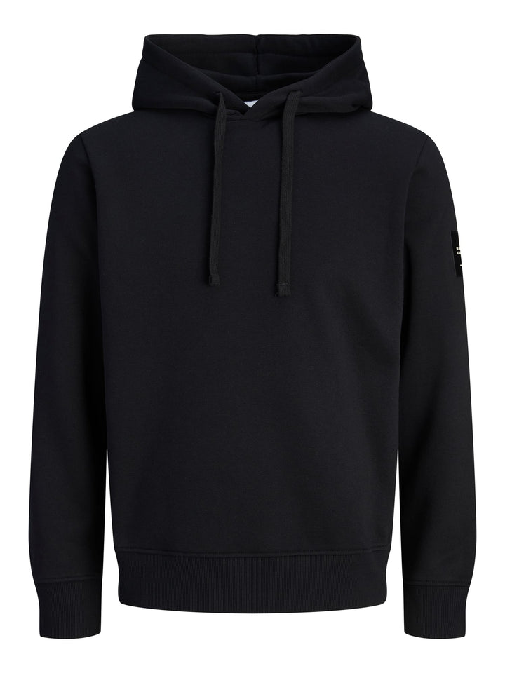 Jack &amp; Jones 12298441 Cleveland hoodie zwart – heren