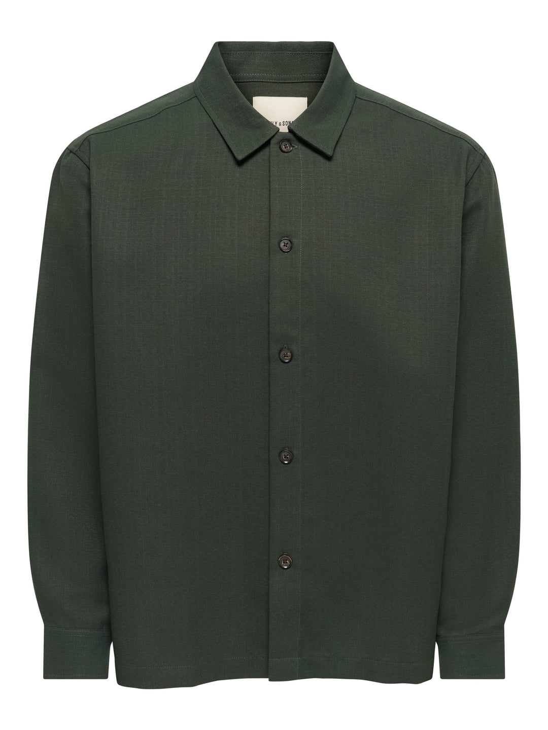ONLY &amp; SONS 22040261 Hansi overhemd l/m donkergroen – heren