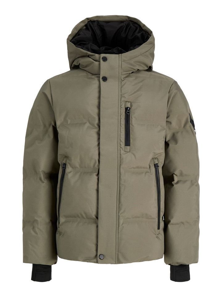 jack &amp; jones kids 12301836 Trace winterjas olijf – jongens