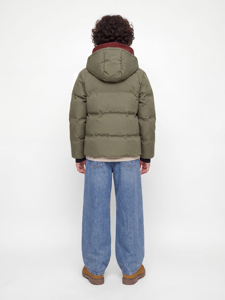 jack &amp; jones kids 12301836 Trace winterjas olijf – jongens
