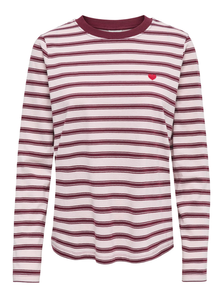 jacqueline de yong 15359938 Pisa t-shirt l/m dames roze dessin